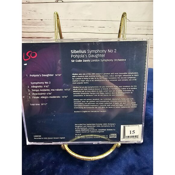 Sibelius Symphony No. 2 Pohjola's Daughter Sir Colin Davis London Symphony Orche - Picture 2 of 4